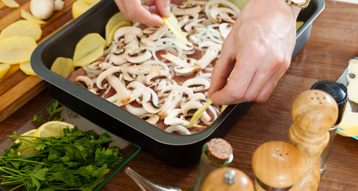 Step-by-step preparation of mouthwatering kielbasa and noodle recipe, showcasing ingredients and cooking process.