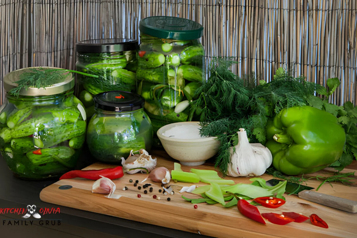 Homemade onion soup mix stored in a glass jar on a kitchen counter.