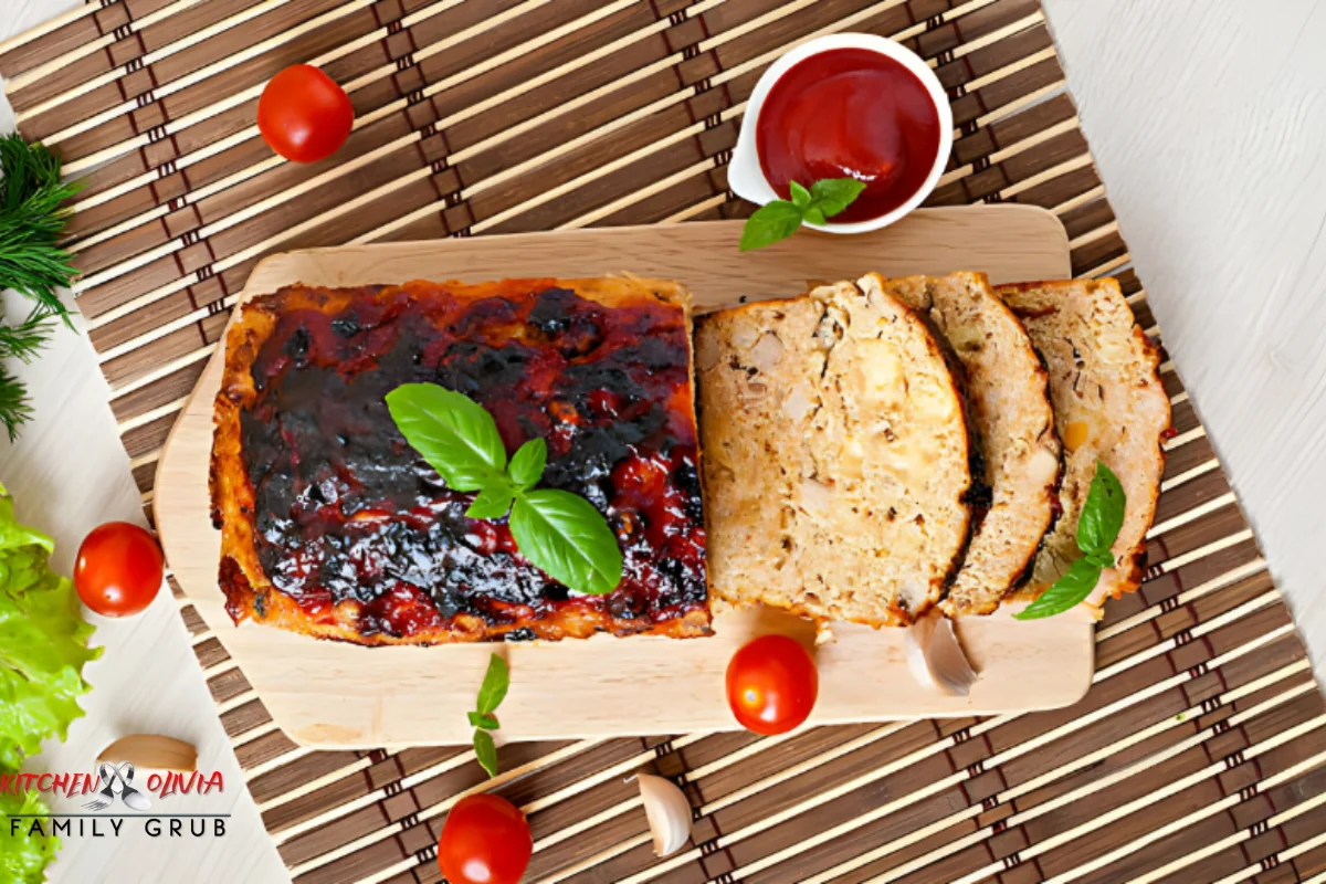 Gourmet smoked meatloaf sandwich on artisan bread